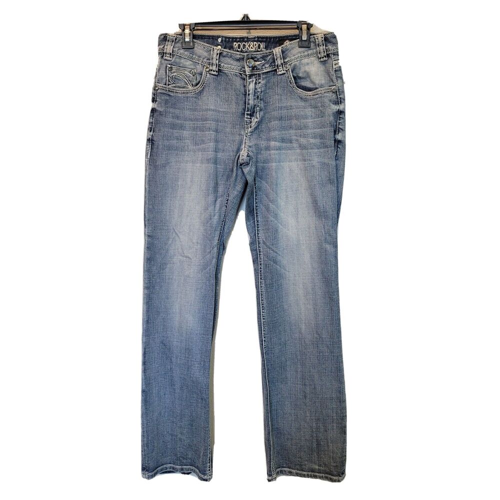 Rock & Roll Jeans Womens 31 x 34 Mid Rise